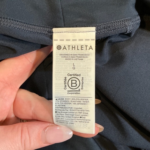 Athleta Black Skort Women’s Size Large Athletic Tennis Golf Running Skirt - Picture 15 of 16